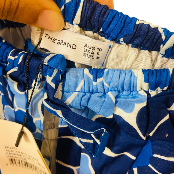 Faithfull the Brand Adalyn Floral Cotton Midi-Dress, MULTIPLE -- NWT - Picture 14 of 15